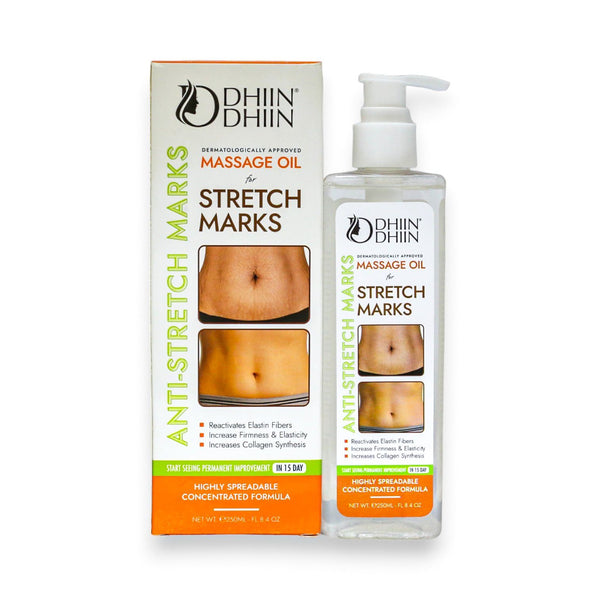 Dhin Anti-Stretch Mark Massage Oil 250ml