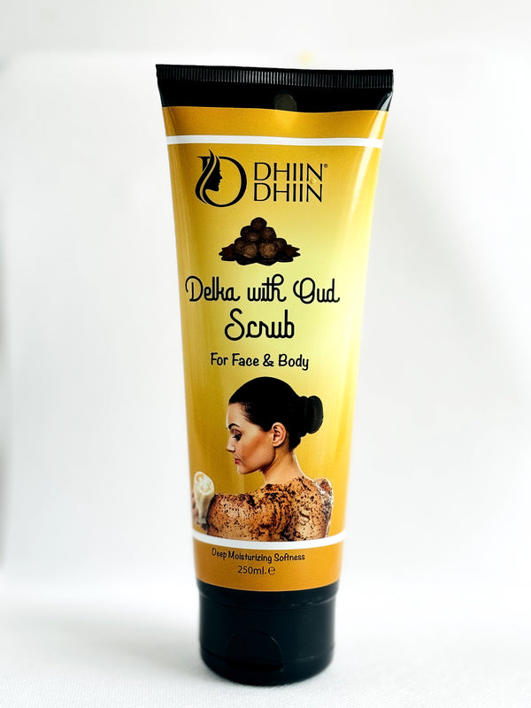 Dhin Delka with Oud Scrub 250ml